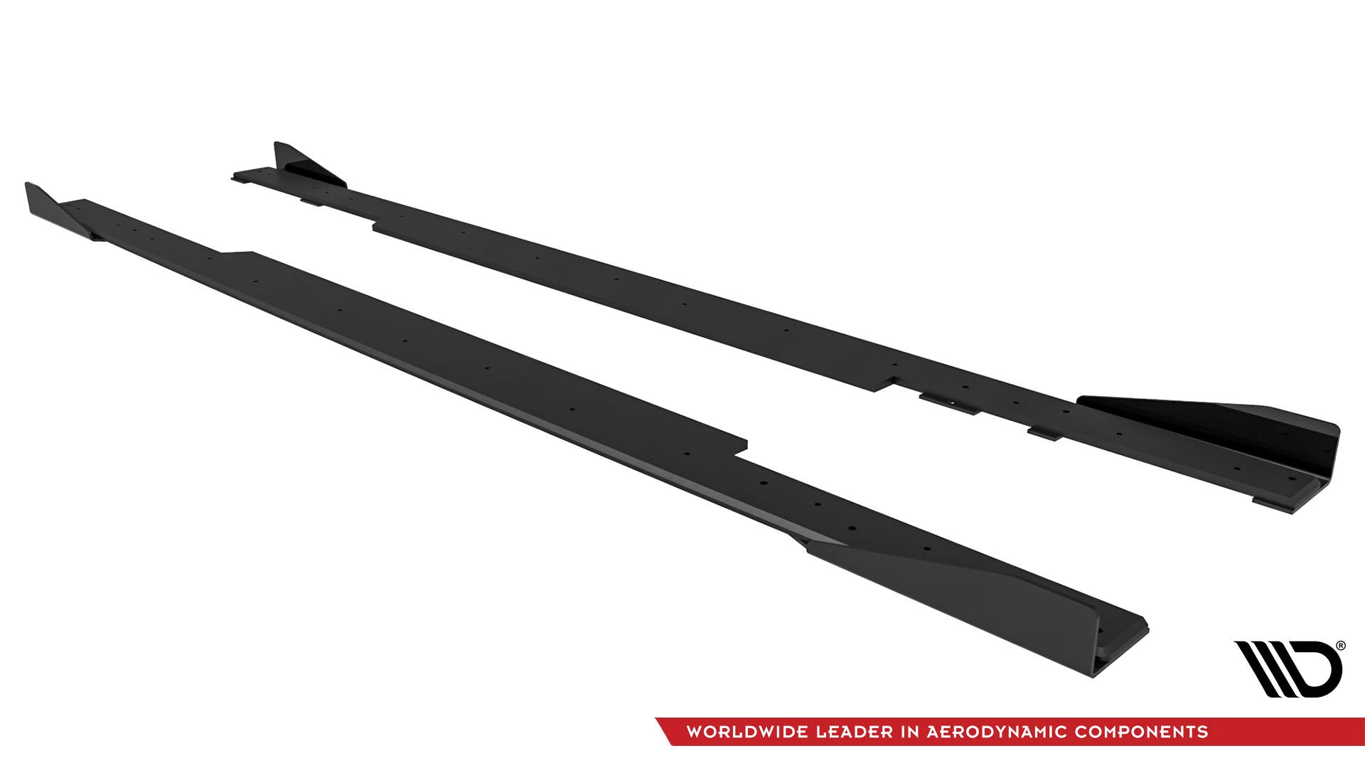 Maxton Design Street Pro Street+ Seitenschweller Leisten + Flaps passend für BMW 2 Coupe G42 schwarz Hochglanz