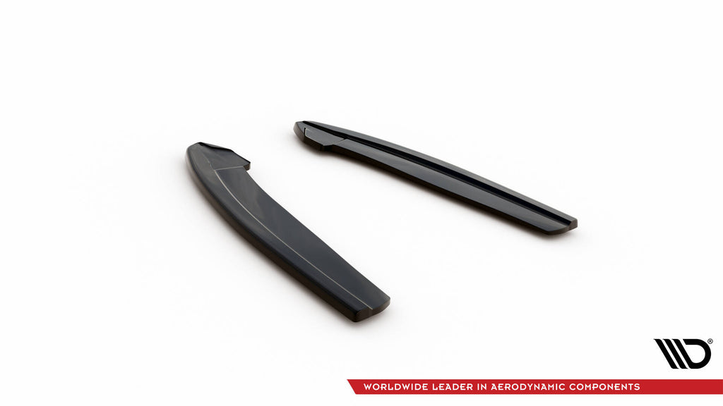 Maxton Design Heck Ansatz Flaps Diffusor V.7 passend für Ford Focus Kombi ST Mk4 schwarz Hochglanz