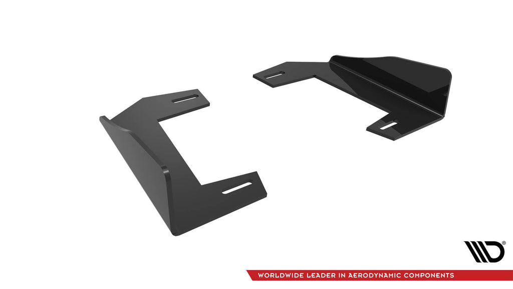 Maxton Design Hintere Seiten Flaps V.1 passend für BMW 1er M-Paket / M135i / 128ti F40 schwarz Hochglanz