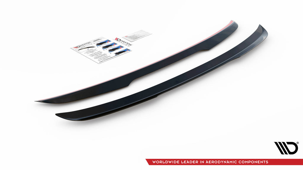 Maxton Design Spoiler CAP für Peugeot 508 GT Mk1 Facelift Carbon Look