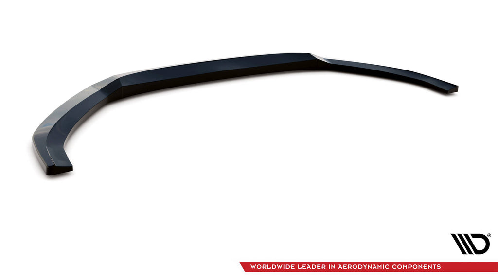 Maxton Design Street+ Spoilerlippe Front Ansatz V.2 passend für Audi S3 / A3 S-Line Sportback 8V Facelift schwarz Hochglanz