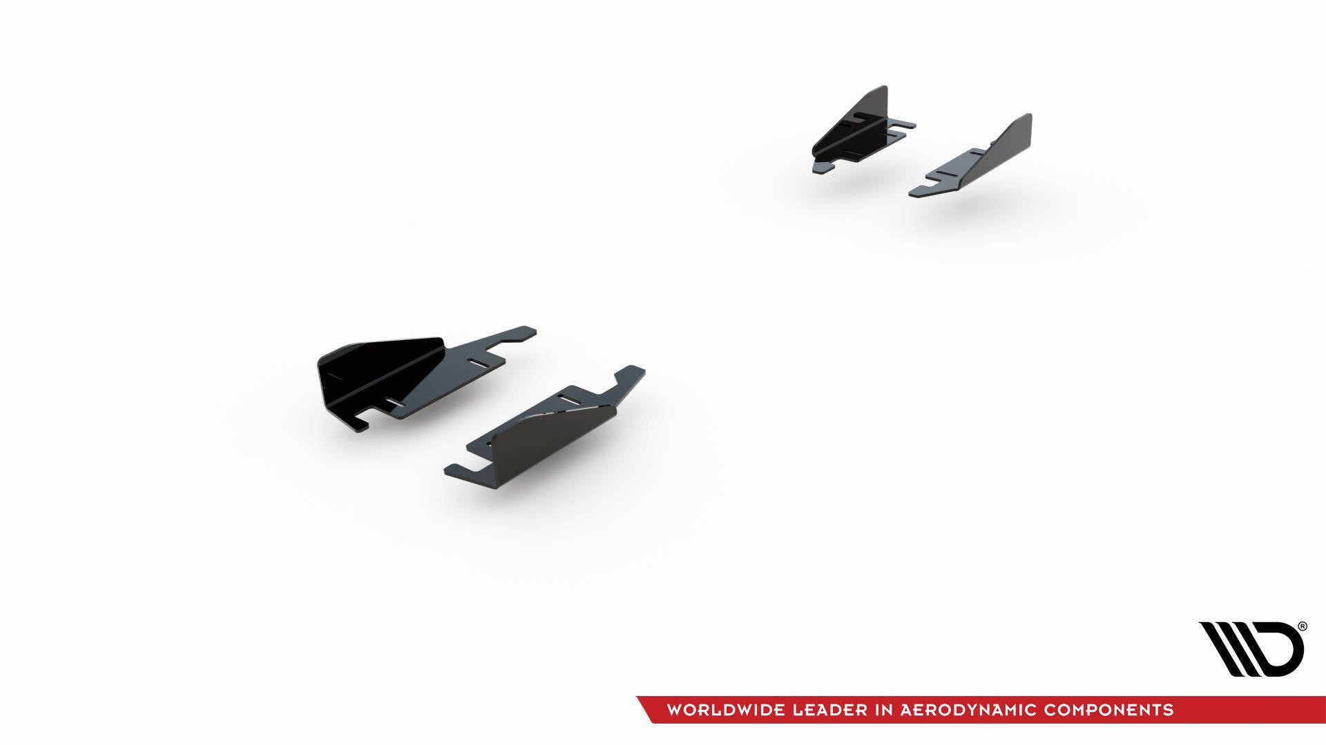 Maxton Design Seitenschweller Flaps passend für VW Golf GTI Clubsport Mk8 Facelift schwarz Hochglanz