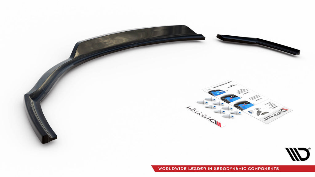 Maxton Design Street+ Mittlerer Diffusor RACE passend für BMW 1er F20 schwarz Hochglanz