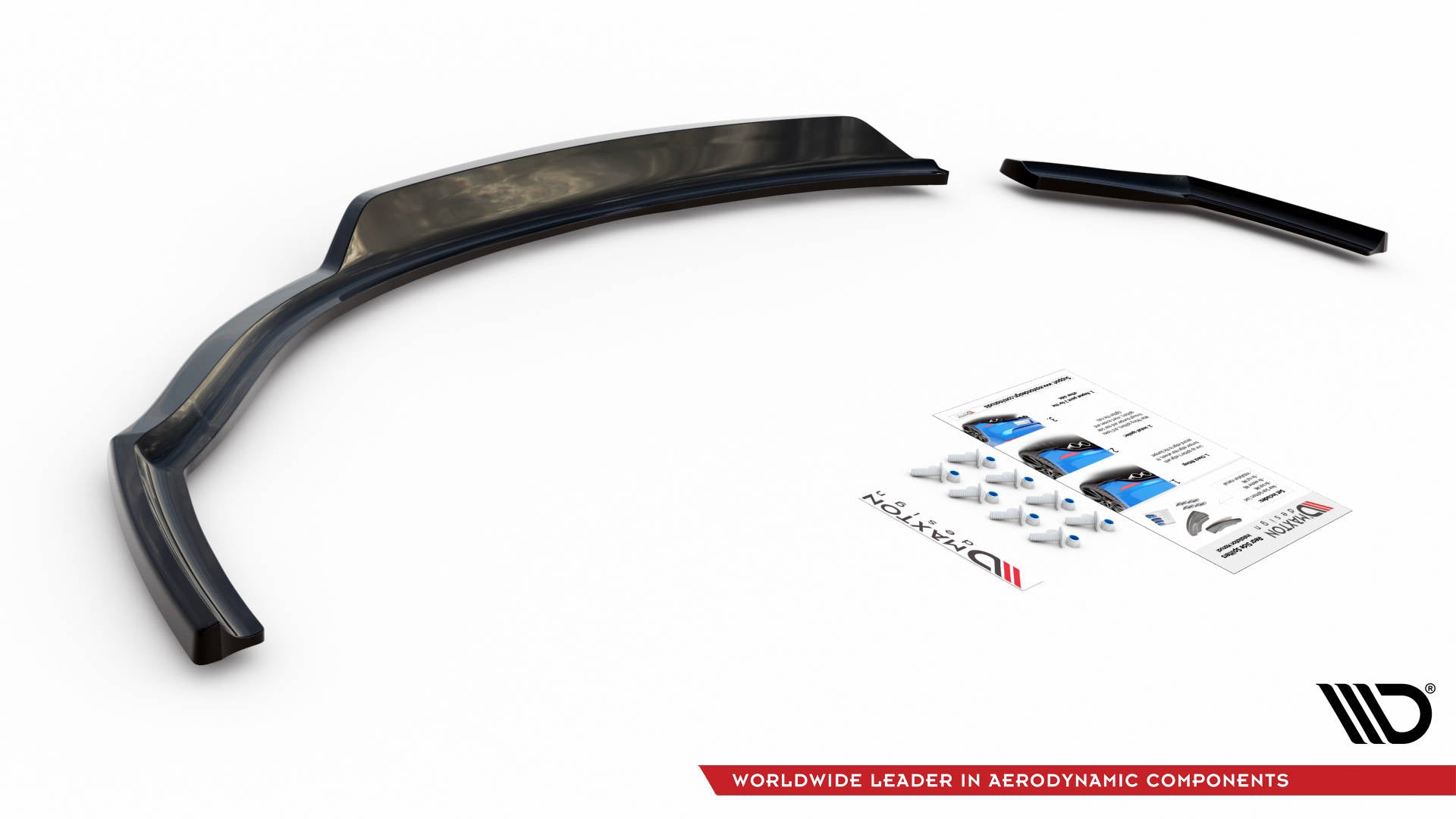 Maxton Design Street+ Mittlerer Diffusor RACE passend für BMW 1er F20 schwarz Hochglanz