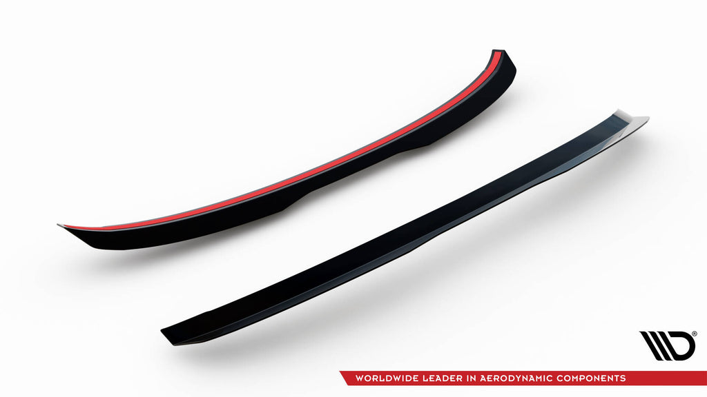 Maxton Design Spoiler CAP V.1 passend für BMW 1er M-Paket / M140i / Standard F20 schwarz Hochglanz