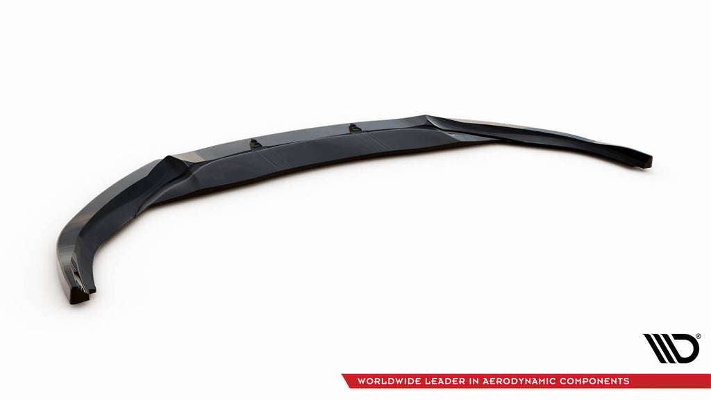 Maxton Design Street+ Spoilerlippe Front Ansatz V.4 passend für Audi RS7 C7 schwarz Hochglanz