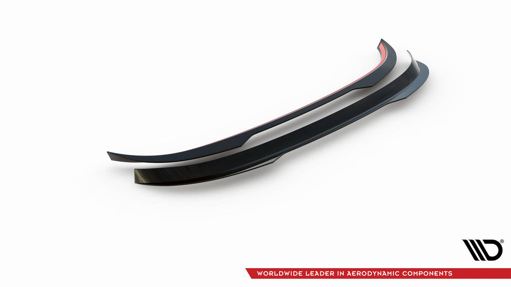 Maxton Design Spoiler CAP V.2 passend für VW Scirocco Mk3 schwarz Hochglanz