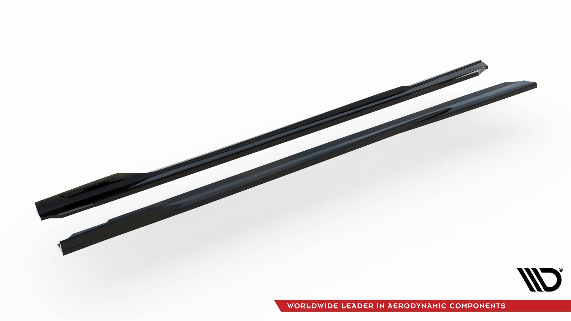 Maxton Design Street+ Seitenschweller Leisten V.2 passend für BMW 5er M-Paket Limousine / Touring G60 / G61 schwarz Hochglanz
