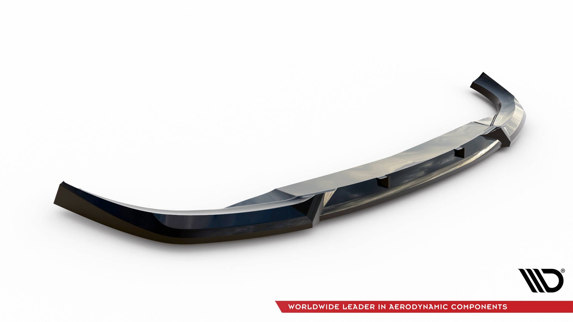Maxton Design Street+ Spoilerlippe Front Ansatz V.2 passend für VW ID.3 Mk1 schwarz Hochglanz