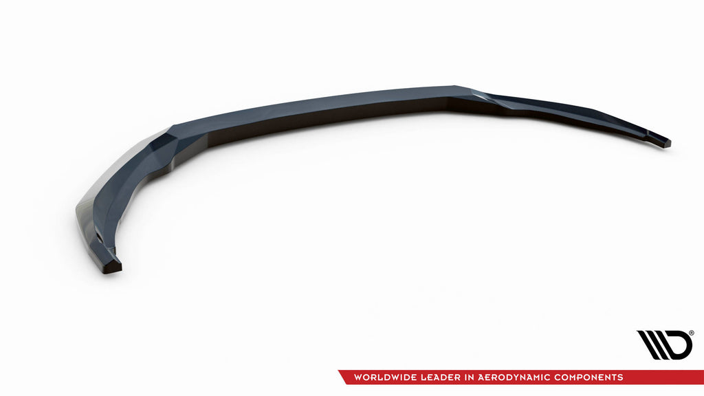 Maxton Design Street+ Spoilerlippe Front Ansatz V.2 passend für Skoda Octavia Sportline Mk4 schwarz Hochglanz