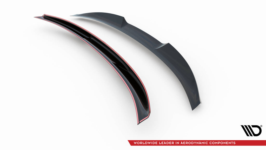 Maxton Design 3D Spoiler CAP passend für Bentley Continental Convertible GT Mk3 schwarz Hochglanz