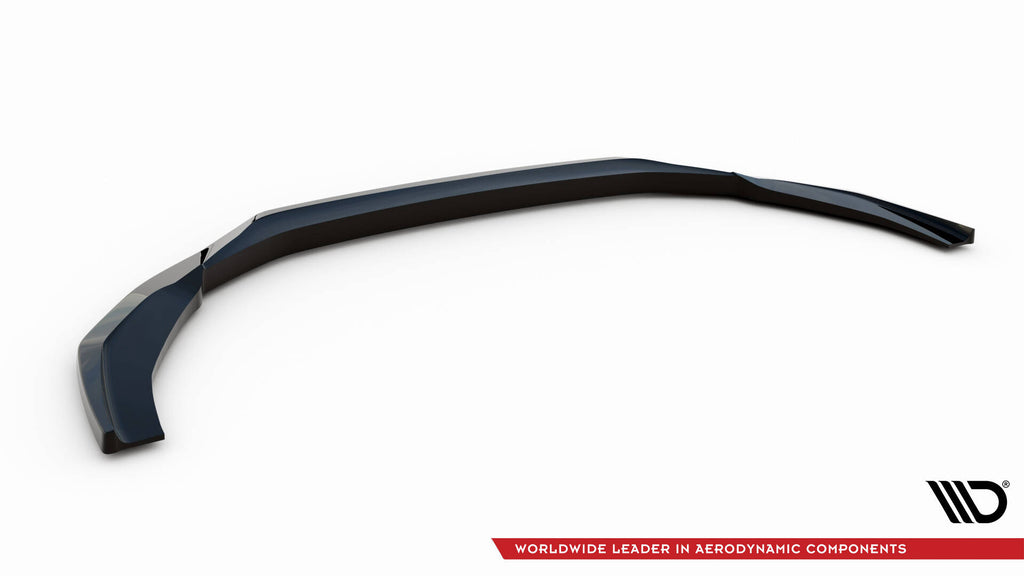 Maxton Design Street+ Spoilerlippe Front Ansatz V.1 passend für Audi RS4 B9 Facelift schwarz Hochglanz