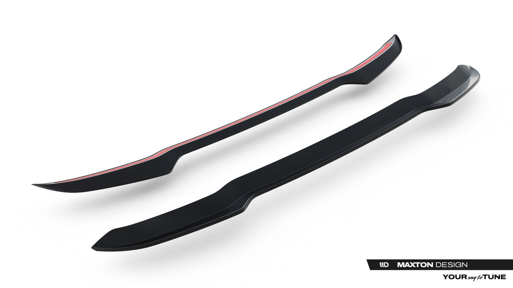 Maxton Design Höher Heckspoiler Lippe Audi SQ5 / Q5 S-Line Sportback Mk3 Schwarz Hochglanz