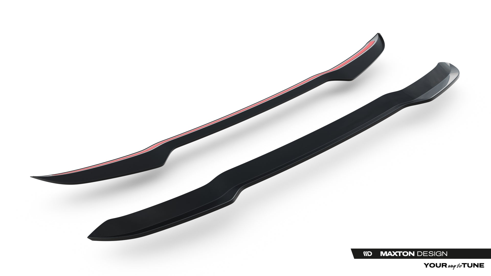 Maxton Design Höher Heckspoiler Lippe Audi SQ5 / Q5 S-Line Sportback Mk3 Schwarz Hochglanz