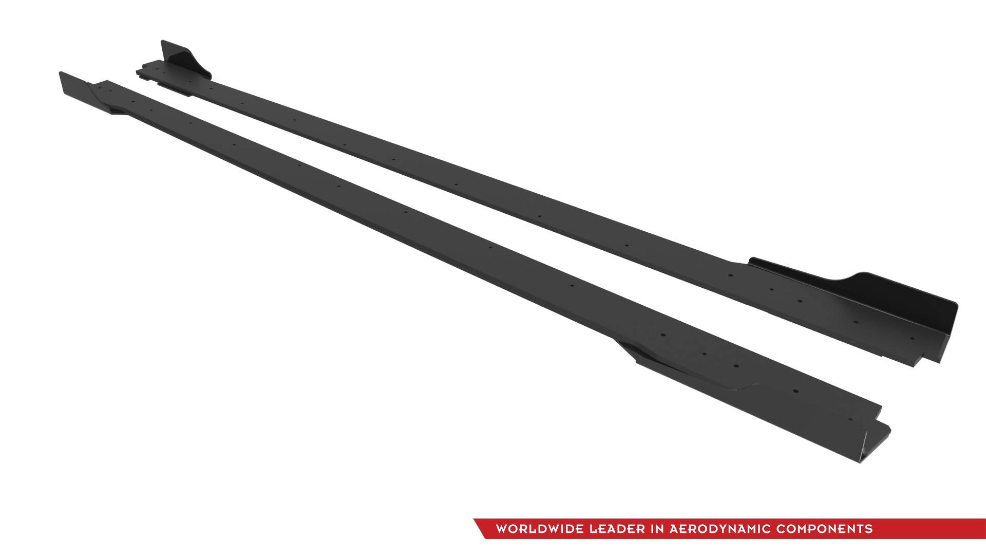 Maxton Design Street Pro Street+ Seitenschweller Leisten + Flaps passend für Hyundai Veloster N Mk2 schwarz Hochglanz