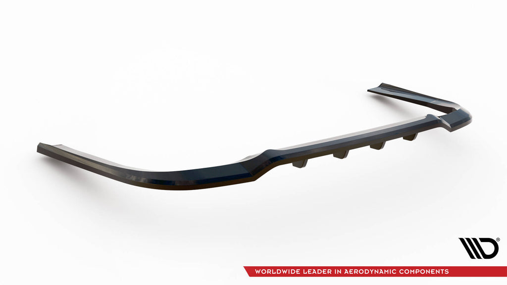 Maxton Design Street+ Mittlerer Diffusor RACE passend für Mercedes-Benz S AMG-Line W222 Facelift schwarz Hochglanz