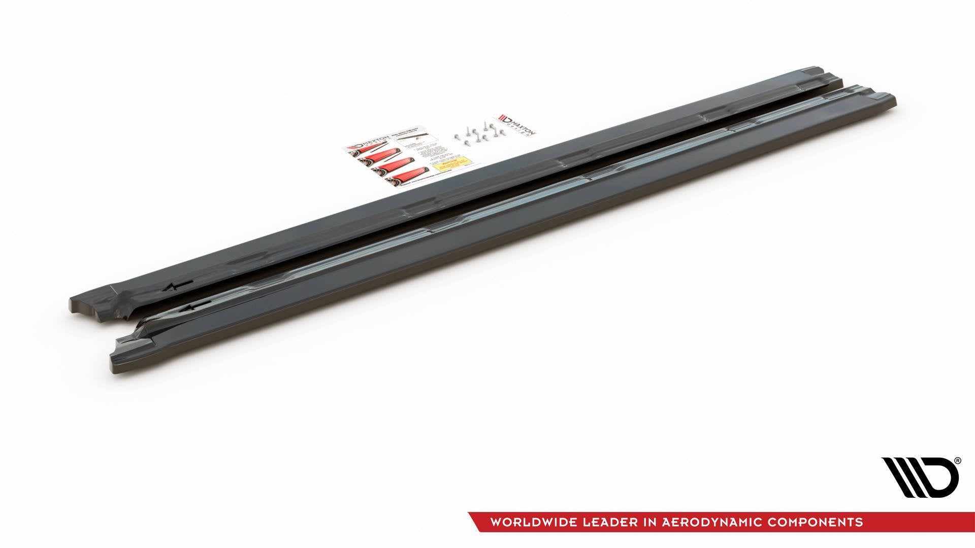 Maxton Design Street+ Seitenschweller Leisten passend für Peugeot 2008 Mk2 schwarz Hochglanz