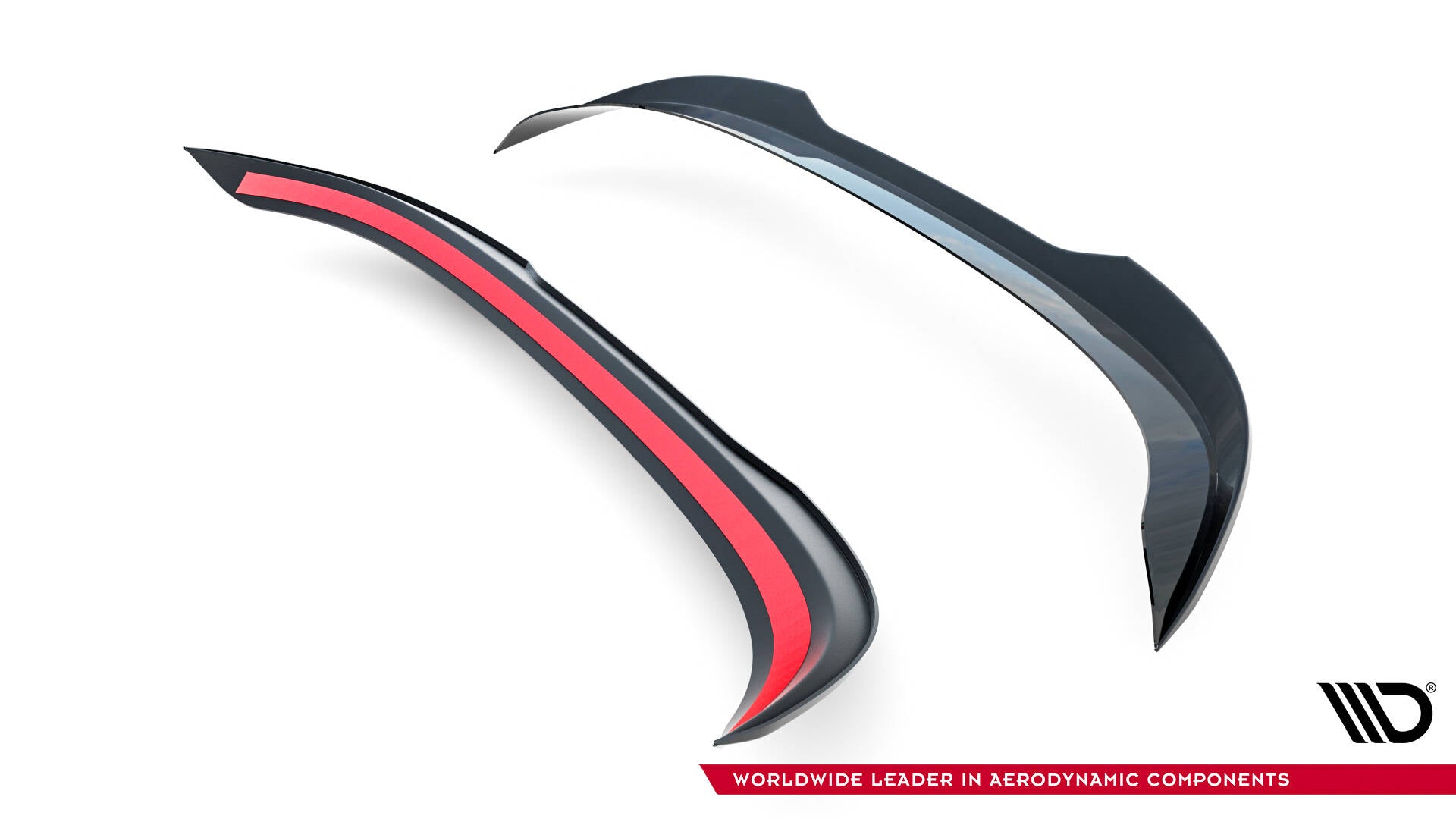 Maxton Design Spoiler CAP passend für VW Golf GTI Clubsport Mk8 Facelift schwarz Hochglanz