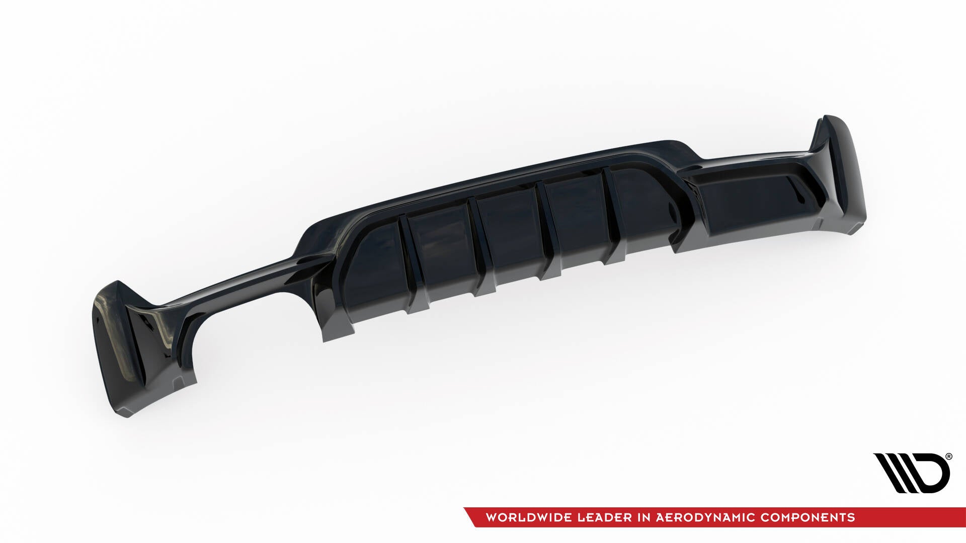 Maxton Design Diffusor Heck Ansatz passend für BMW 4er Coupe / Gran Coupe / Cabrio M-Paket F32 / F36 / F33 (Einzelauspuff li.)