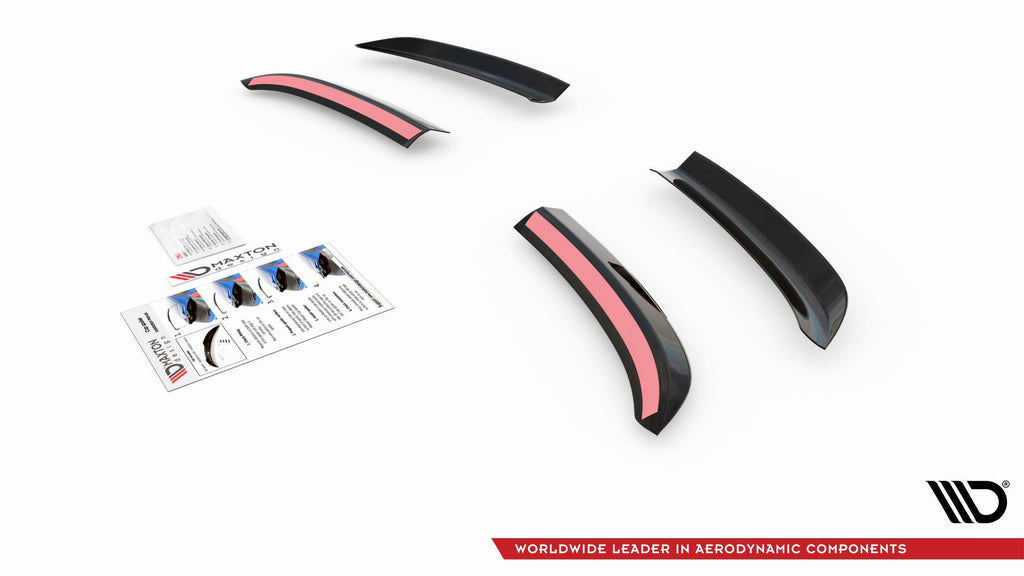 Maxton Design Spoiler CAP passend für Porsche Panamera Turbo 970 Facelift schwarz Hochglanz