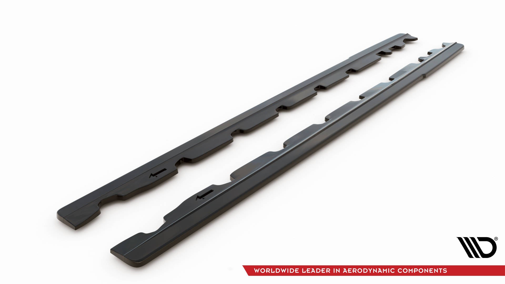Maxton Design Street+ Seitenschweller Leisten passend für Ford Mustang Mk5 Facelift schwarz Hochglanz