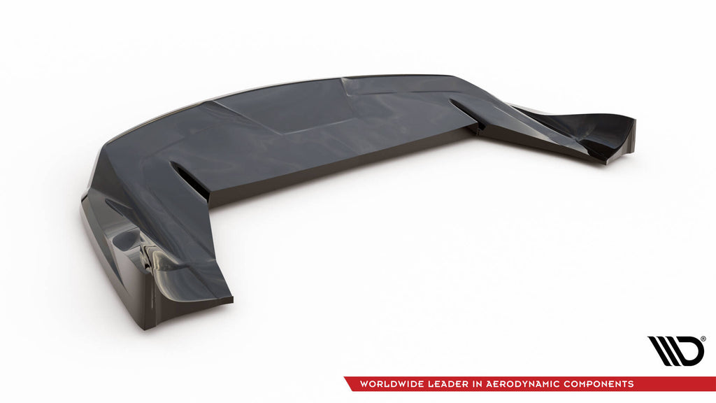 Maxton Design Street+ Mittlerer Diffusor RACE passend für Tesla Model X Mk1 Facelift schwarz Hochglanz