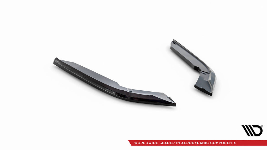 Maxton Design Heck Ansatz Flaps Diffusor V.4 passend für BMW 4er Coupe M-Paket F32 schwarz Hochglanz