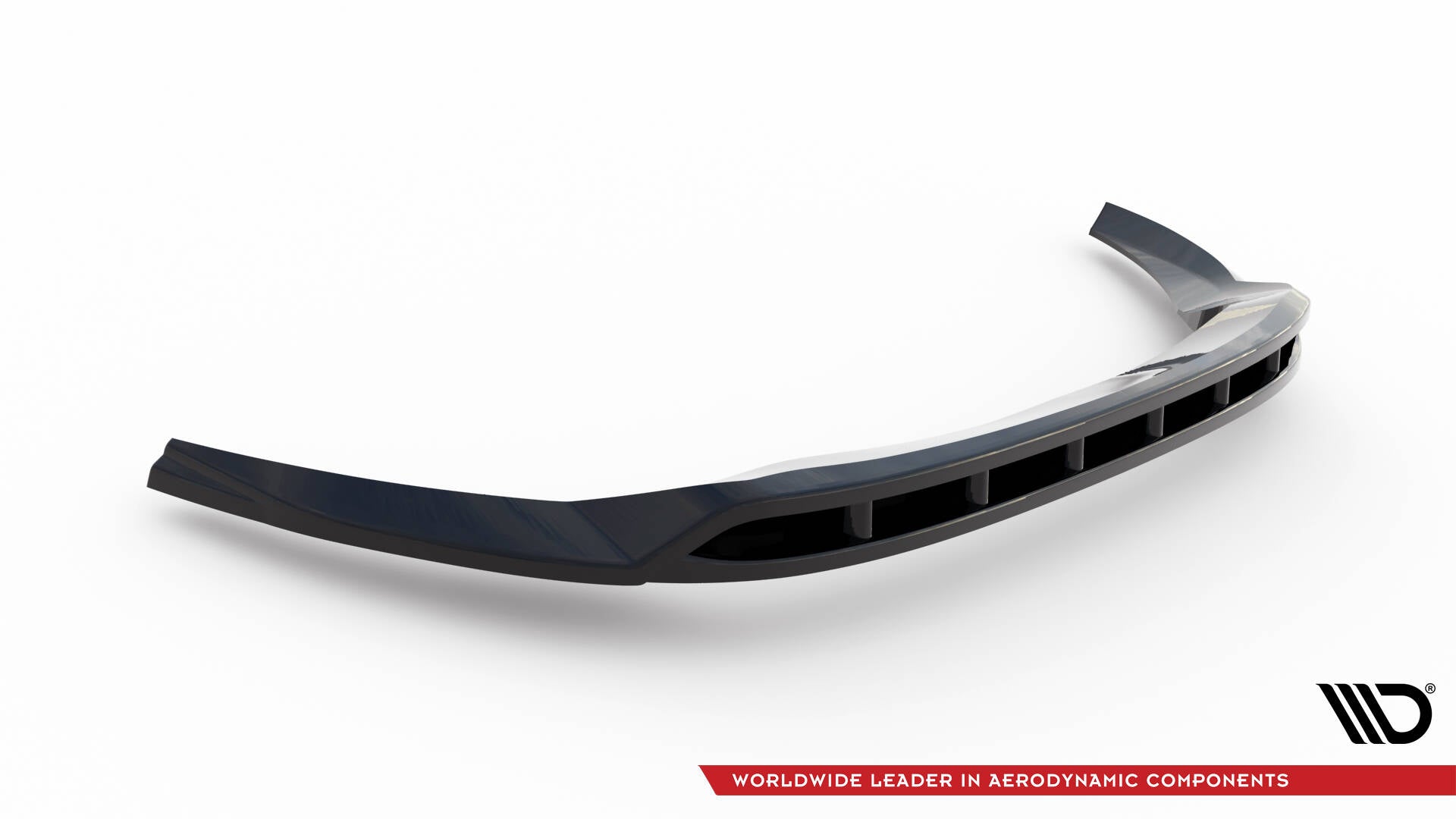 Maxton Design Street+ Spoilerlippe Front Ansatz passend für Ford Transit Custom Mk1 schwarz Hochglanz