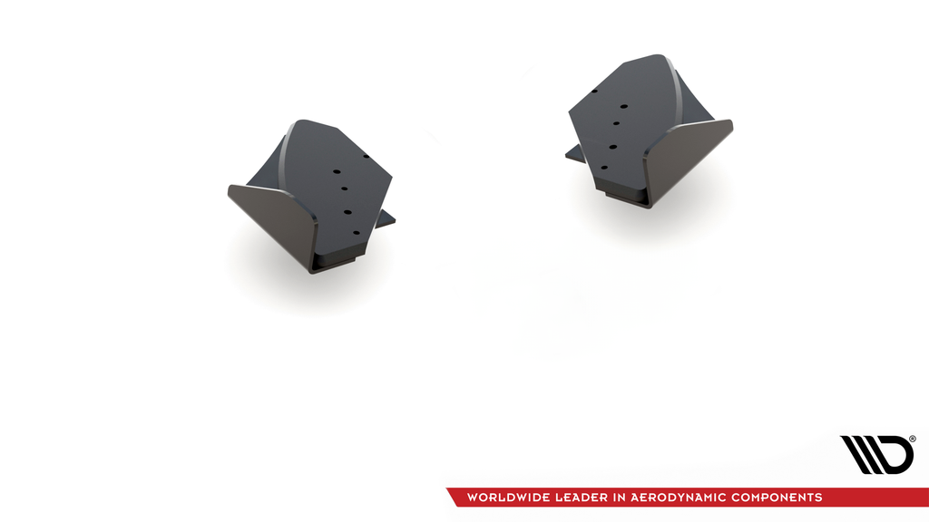 Maxton Design Street Pro Heck Ansatz Flaps Diffusor + Flaps passend für VW Golf GTI Mk6 schwarz Hochglanz