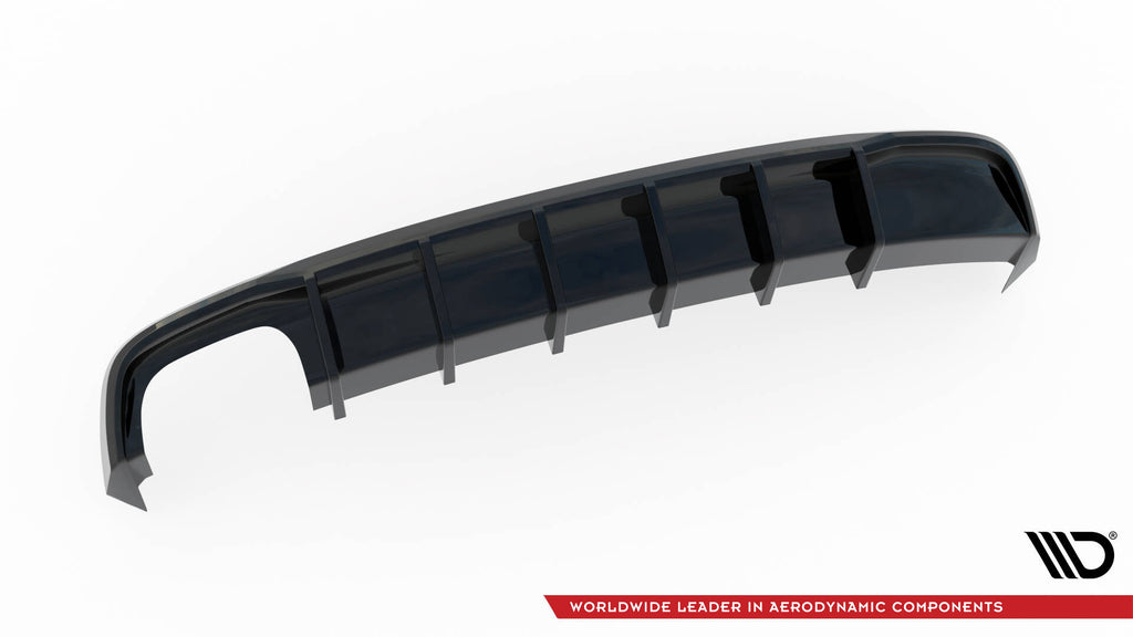 Maxton Design Diffusor Heck Ansatz passend für Audi S5 / A5 S-Line 8T Facelift (Doppelauspuff li.)