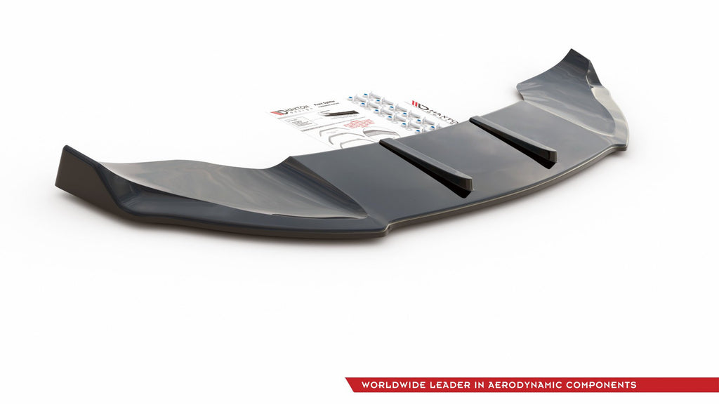 Maxton Design Street+ Spoilerlippe Front Ansatz passend für Mini Countryman Mk1 JCW schwarz Hochglanz
