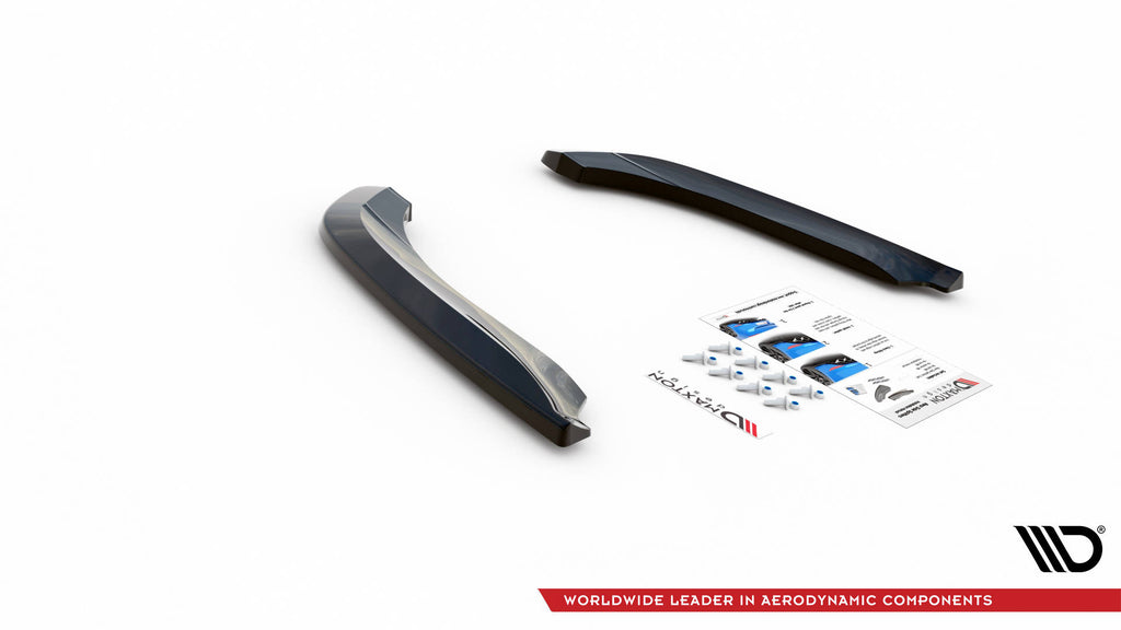 Maxton Design Heck Ansatz Flaps Diffusor passend für Seat Exeo schwarz Hochglanz