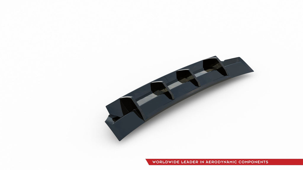 Maxton Design Diffusor Heck Ansatz passend für Skoda Kodiaq Sportline Mk1 / Mk1 Facelift schwarz Hochglanz