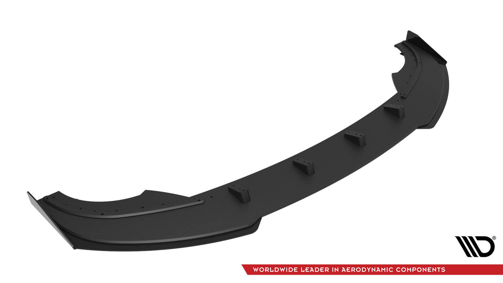 Maxton Design Street Pro Street+ Spoilerlippe Front Ansatz + Flaps passend für Cupra Formentor Mk1 Facelift schwarz Hochglanz