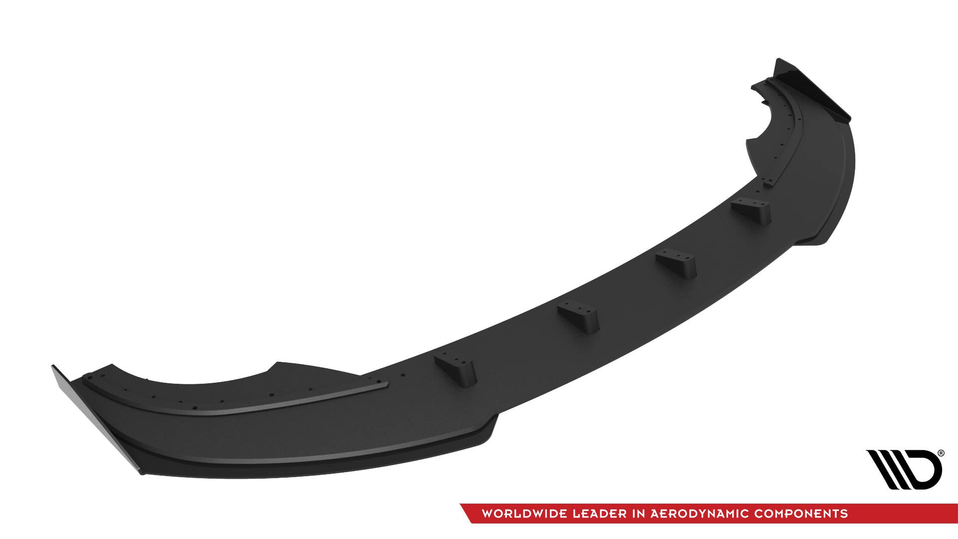 Maxton Design Street Pro Street+ Spoilerlippe Front Ansatz + Flaps passend für Cupra Formentor Mk1 Facelift schwarz Hochglanz