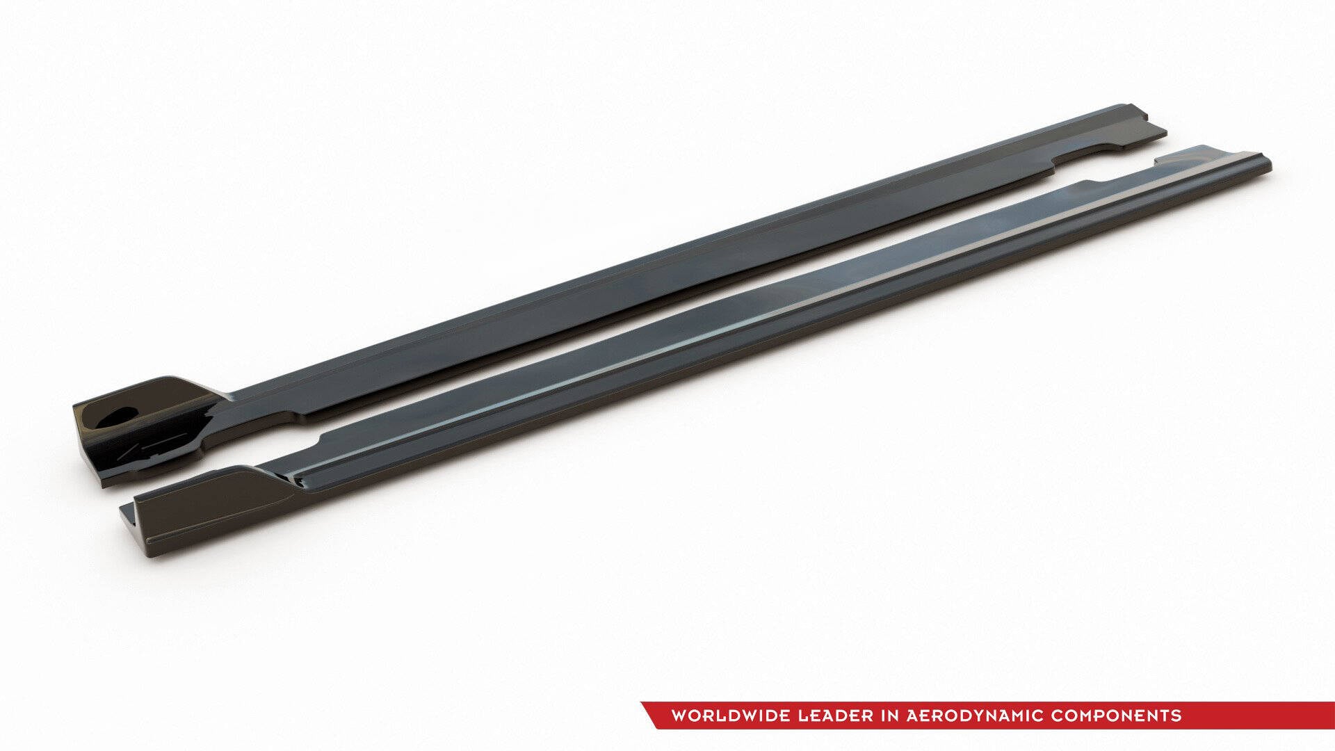 Maxton Design Street+ Seitenschweller Leisten passend für V.5 Hyundai I30 N / N-Line Hatchback / Fastback Mk3 / Mk3 Facelift schwarz Hochglanz