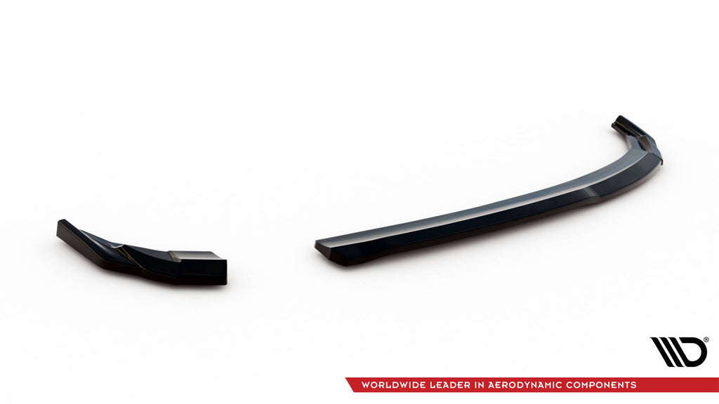 Maxton Design Heck Ansatz Flaps Diffusor passend für Audi A3 Sportback 8V Facelift schwarz Hochglanz