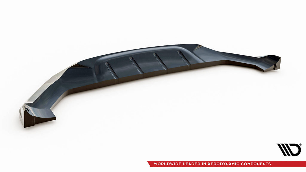 Maxton Design Street+ Spoilerlippe Front Ansatz passend für Alfa Romeo Stelvio Quadrifoglio Mk1 schwarz Hochglanz
