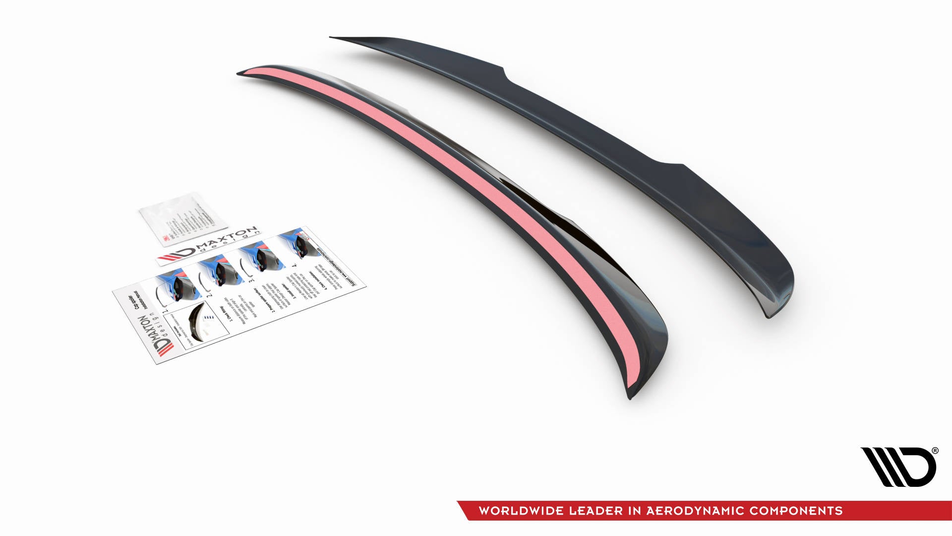 Maxton Design Spoiler CAP passend für Peugeot 508 GT Mk1 Facelift schwarz Hochglanz