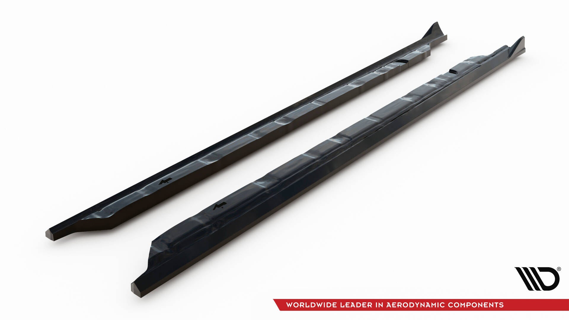 Maxton Design Street+ Seitenschweller Leisten passend für Audi A3 Limousine 8V schwarz Hochglanz