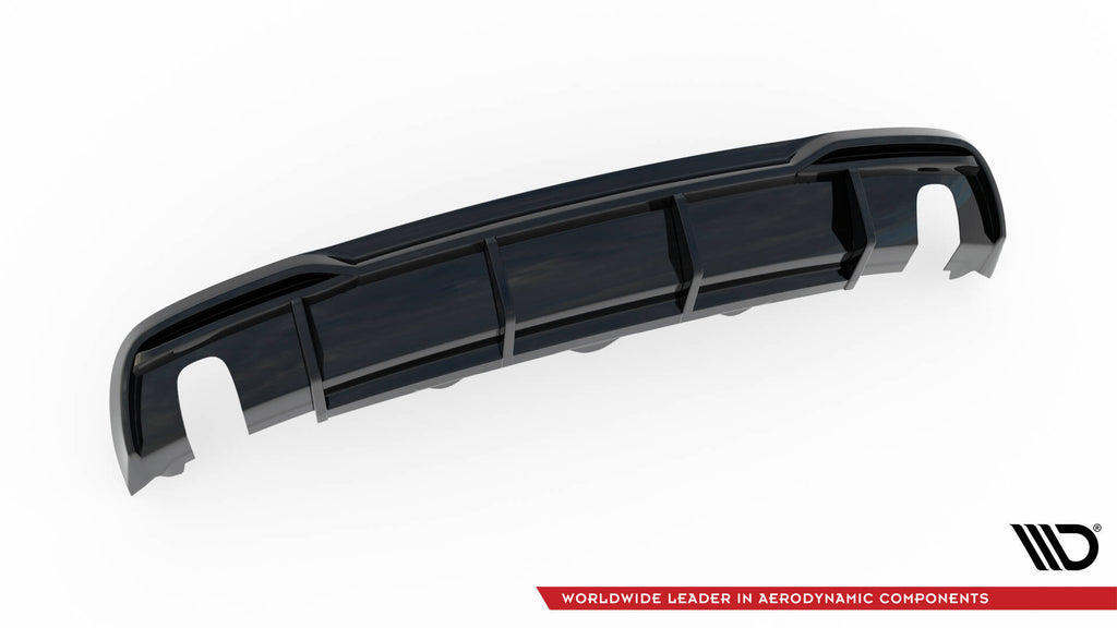 Maxton Design Diffusor Heck Ansatz passend für Audi A5 Coupe 8T Facelift (Einzelauspuff li. re.)