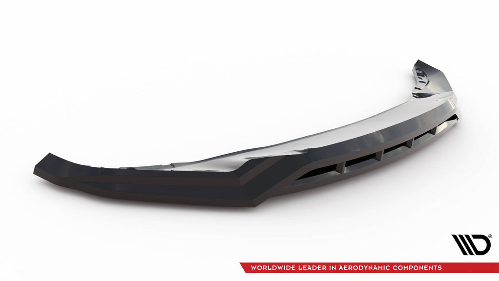 Maxton Design Street+ Spoilerlippe Front Ansatz V.1 passend für BMW X5 M-Paket G05 Facelift schwarz Hochglanz