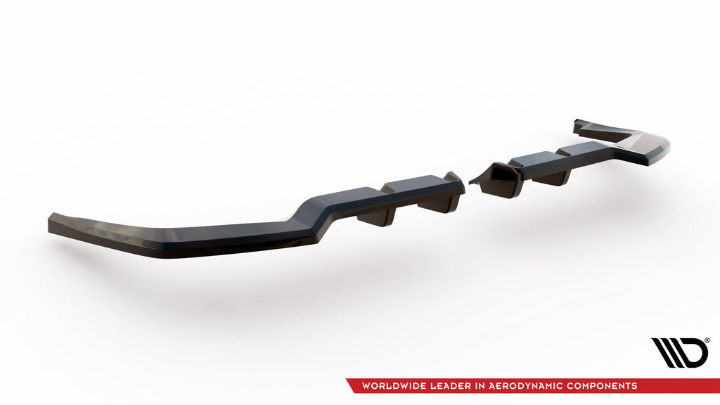 Maxton Design Street+ Mittlerer Diffusor RACE passend für V.1 Honda Civic Type-R Mk 11 schwarz Hochglanz
