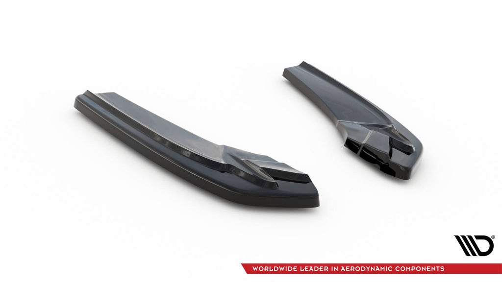 Maxton Design Heck Ansatz Flaps Diffusor passend für Audi A5 S-Line F5 Sportback schwarz Hochglanz