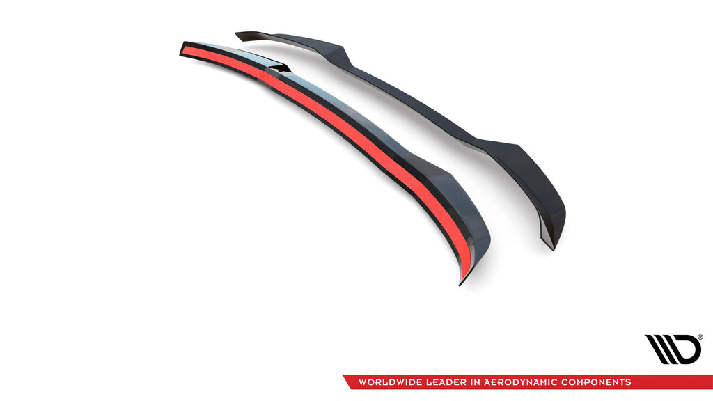 Maxton Design Höher Spoiler CAP passend für BMW X4 M F98 Facelift schwarz Hochglanz