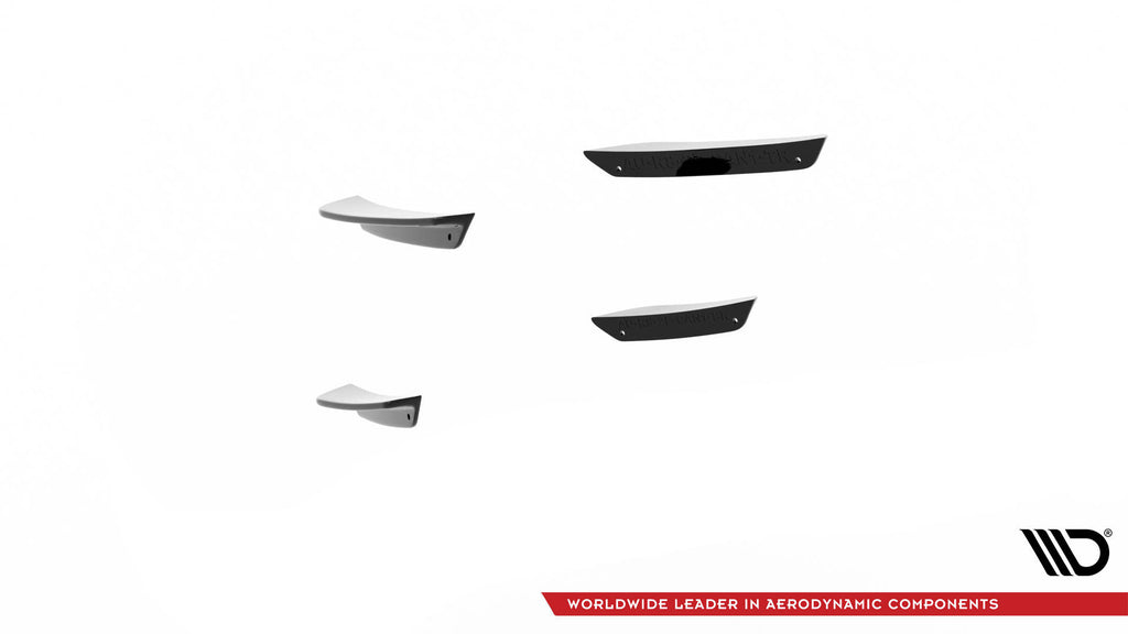 Maxton Design Stoßstangen Flaps Wings vorne Canards passend für Audi RS3 Sportback 8Y Facelift