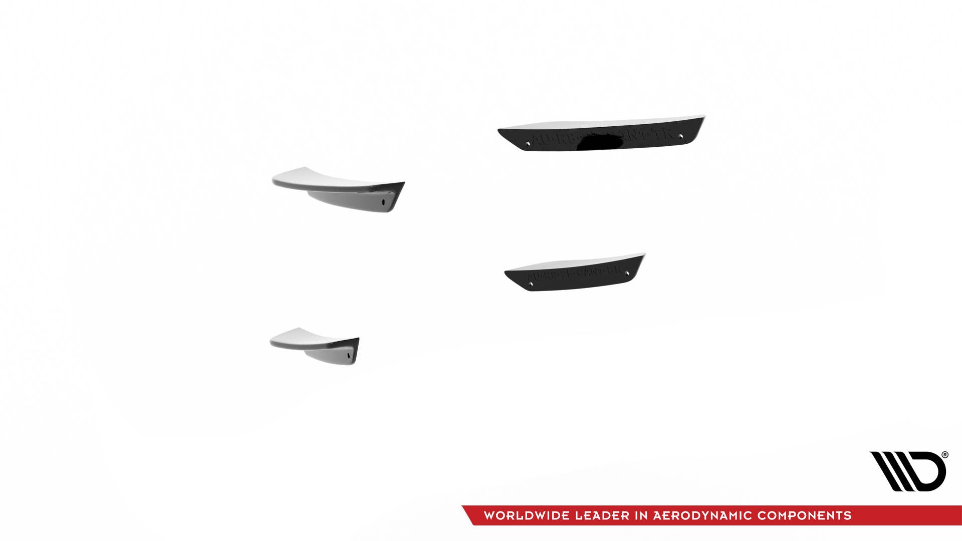 Maxton Design Stoßstangen Flaps Wings vorne Canards passend für Audi RS3 Sportback 8Y Facelift