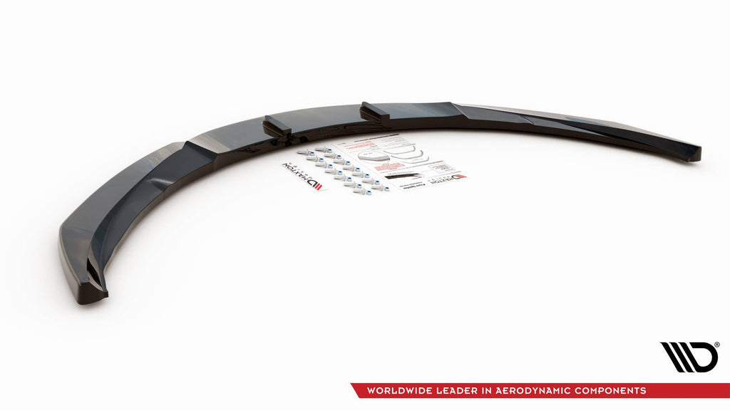 Maxton Design Street+ Spoilerlippe Front Ansatz V.2 passend für Opel Insignia Mk. 1 OPC Facelift schwarz Hochglanz