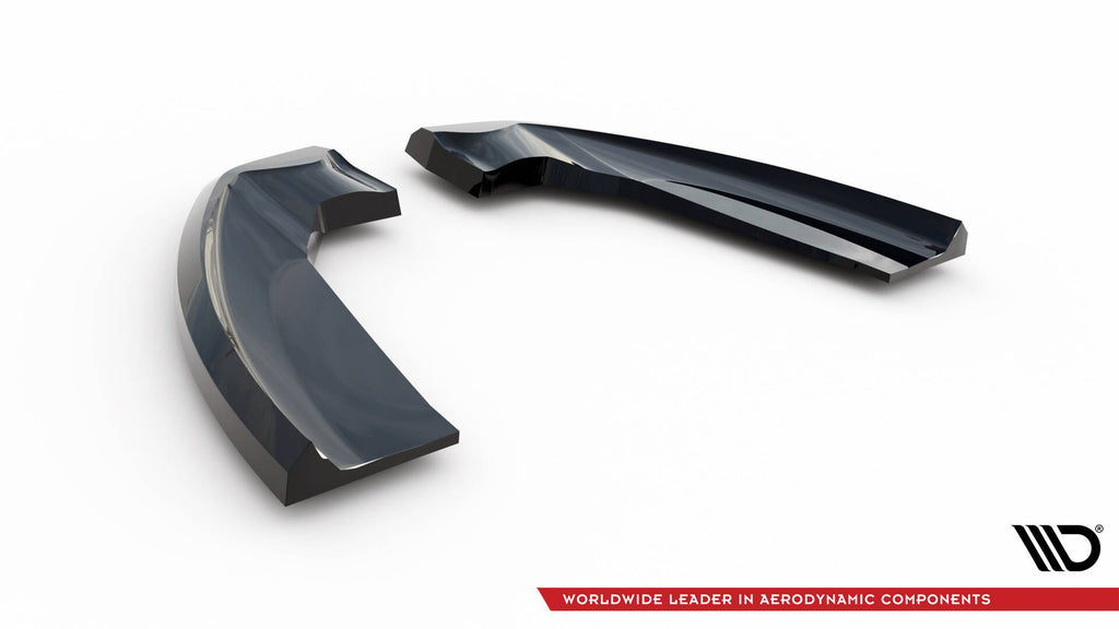 Maxton Design Heck Ansatz Flaps Diffusor passend für Ford Kuga ST-Line Mk2 Facelift schwarz Hochglanz