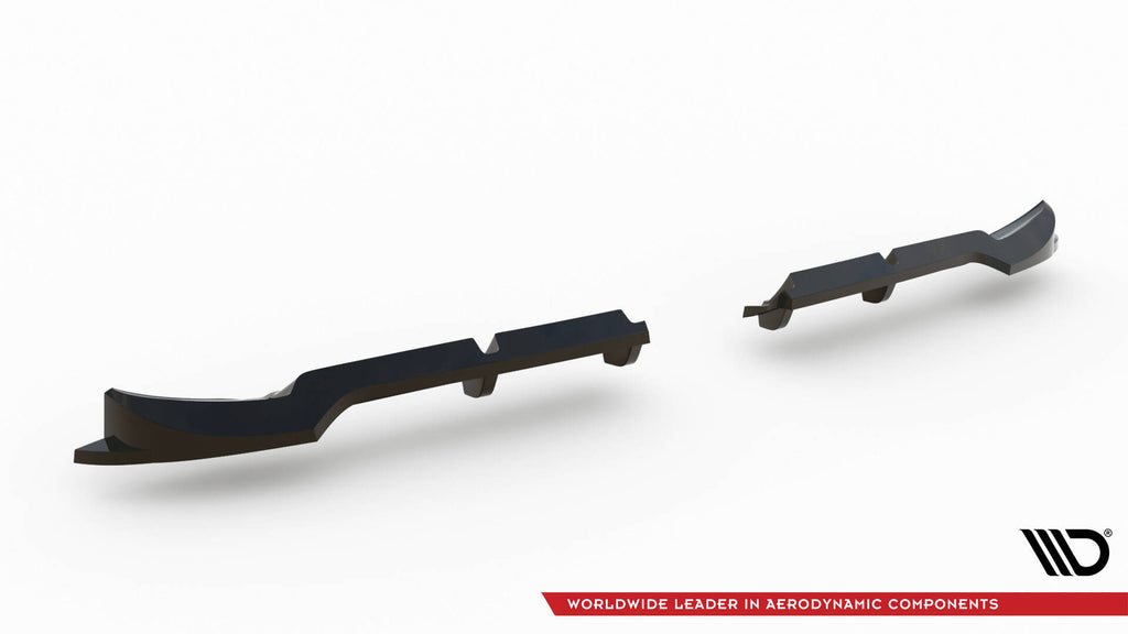Maxton Design Street+ Mittlerer Diffusor RACE passend für Brabus Smart Fortwo C451 Facelift schwarz Hochglanz